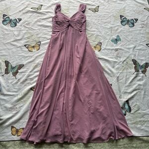 Azazie Dusty Rose Maxi Dress